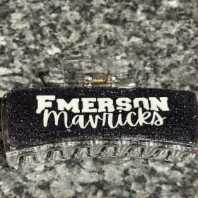 Emerson Navy Blue Hair Claw Clip item