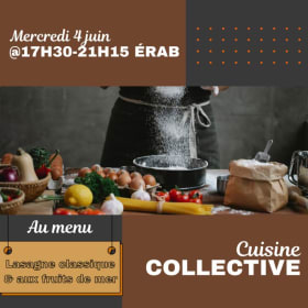 Cuisine collective - 4 juin @17h30-21h15 ÉRAB item