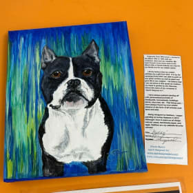 8x10 Original Dog Painting by Diane Myers item