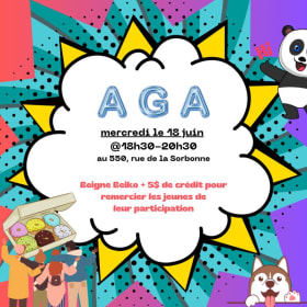 Assemblée Générale Annuelle - 18 juin @18h30-20h30 SORB item