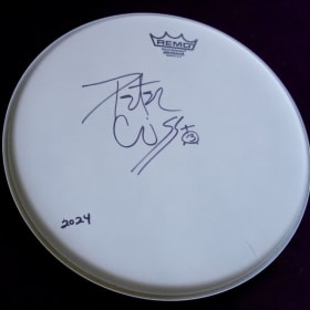 Peter Criss Signed Drumhead item