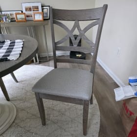 Solid Walnut Dining Room Table + 4 Chairs item