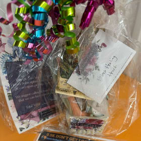 Floral gift card and decor item