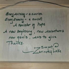 Hand Painting of Lake Zorinsky item