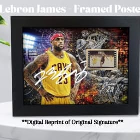 Lebron James Digitally Reprinted Framed Photo item