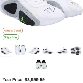 Jason Tatum Signed Shoe item