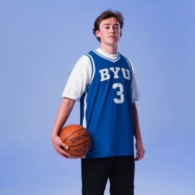 BYU Basketball Egor Demin Signed Jersey item