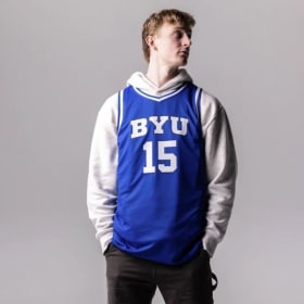 BYU Basketball Richie Saunders Signed Jersey item