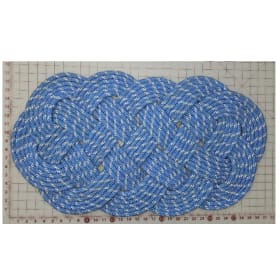 17.5" x 31"upcycled rope rug item