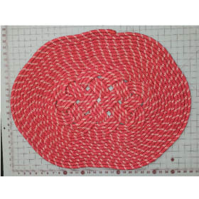 20.5" x 30" upcycled rope rug item