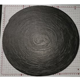 Reversible 35" x 38" upcycled rope rug item