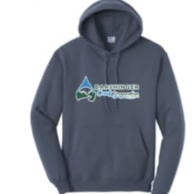 Adult Hoodie, 2XL Steel Blue, Dark Green, Orange item