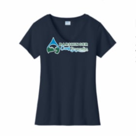 Ladies SS V-neck Tee, 3XL - 4XL Navy, Dark Green, Orange item