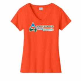 Ladies SS V-neck Tee, 3XL - 4XL Navy, Dark Green, Orange item