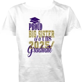 Proud BIG SISTER T-Shirt / Size: Size: 4X - 5X item