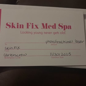 Skin Fix Med Spa Gift Certificate item