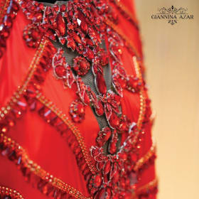 Exquisite Red Gown by Gianina Azar – A Statement of Luxury item
