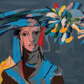 "Vendedora" by Rosa Tavárez: Vivid passion and tradition. item