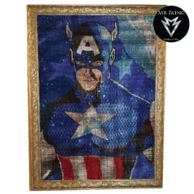 Captain America Swarovski Art by Mr. Bling item