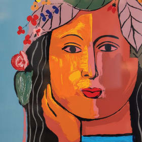 Bid on "La Pregonera" by Victor Ulloa! item