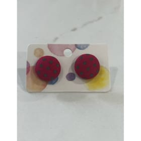 Boucles d'oreilles roses et noires item