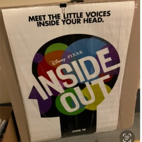 INSIDE OUT MOVIE POSTER ORIGINAL DISNEY PIXAR 27X40 D/S item