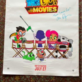 TEEN TITANS GO! TO THE MOVIES (2018) POSTER SIGNED 27x40 D/S item