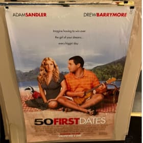 50 FIRST DATES MOVIE POSTER SANDLER BARRYMORE 27X40 D/S item