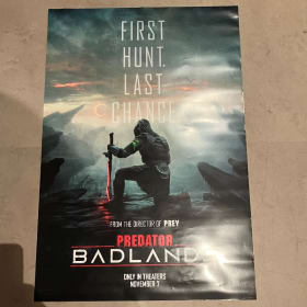 PREDATOR BADLANDS MOVIE POSTER ORIGINAL 27x40 D/S SEQUEL item