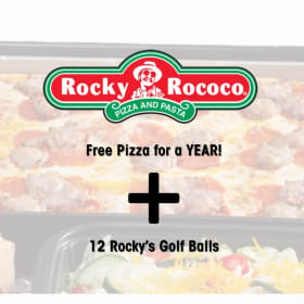 2- Rocky Rococo's Pizza + Rocky's Golf Balls item