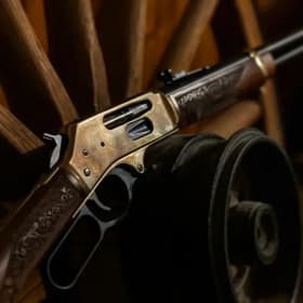 Henry Brass Side Gate Lever Action Rifle 360 Buckhammer item