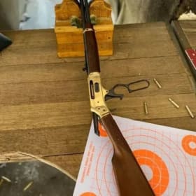 Henry Brass Side Gate Lever Action Rifle 360 Buckhammer item