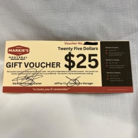Markies $25 Gift Voucher #1 item
