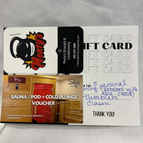 $400 Personal Training Pass + $30 Sauna/Pod + Cold Plunge item