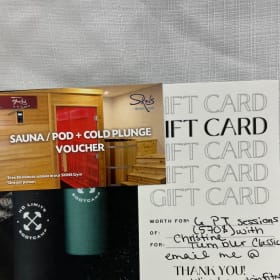 $570 Value PT Sessions + $30 Value Sauna/Pod + Cold Plunge item