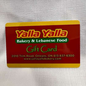 $50 Gift Card to Yalla Yalla Bakery & Lebanese Food #1 item