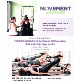 8 Week Intro to Reformer Pilates Class: $250 Value item