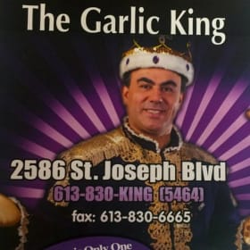 The Garlic King 3 Meals Gift Card (A) item