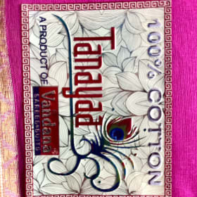 Women’s Saree Fuscia 100% Cotton item