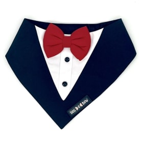 Large Dog Tuxedo Bandana item