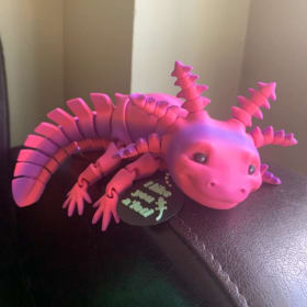 3-D printed axolotl item