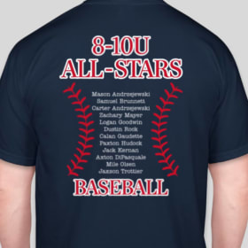 Adult Unisex T-Shirt- Full Navy Blue 8-10U item