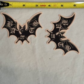 Tan/Black BATS Logo Sticker 3.5" x 2.5" item