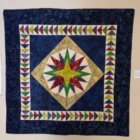 On-Point Mariner's Compass Quilt Square item