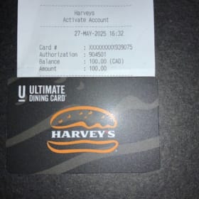$100 Gift Card - Harvey item