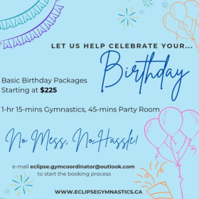 Eclipse Gymnastics Birthday Party Package item