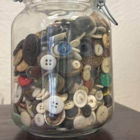 One (1) Jar of Buttons item