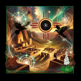 Medium Chaco Canyon Sacred Site Tour T-shirt item