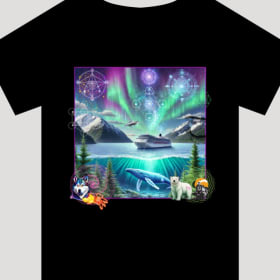 Small Alaska Sacred Site Tour T-shirt item