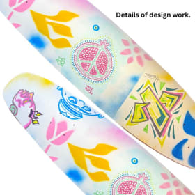One-of-a-Kind Jewish Artist-Designed Longboard (Skateboard) item